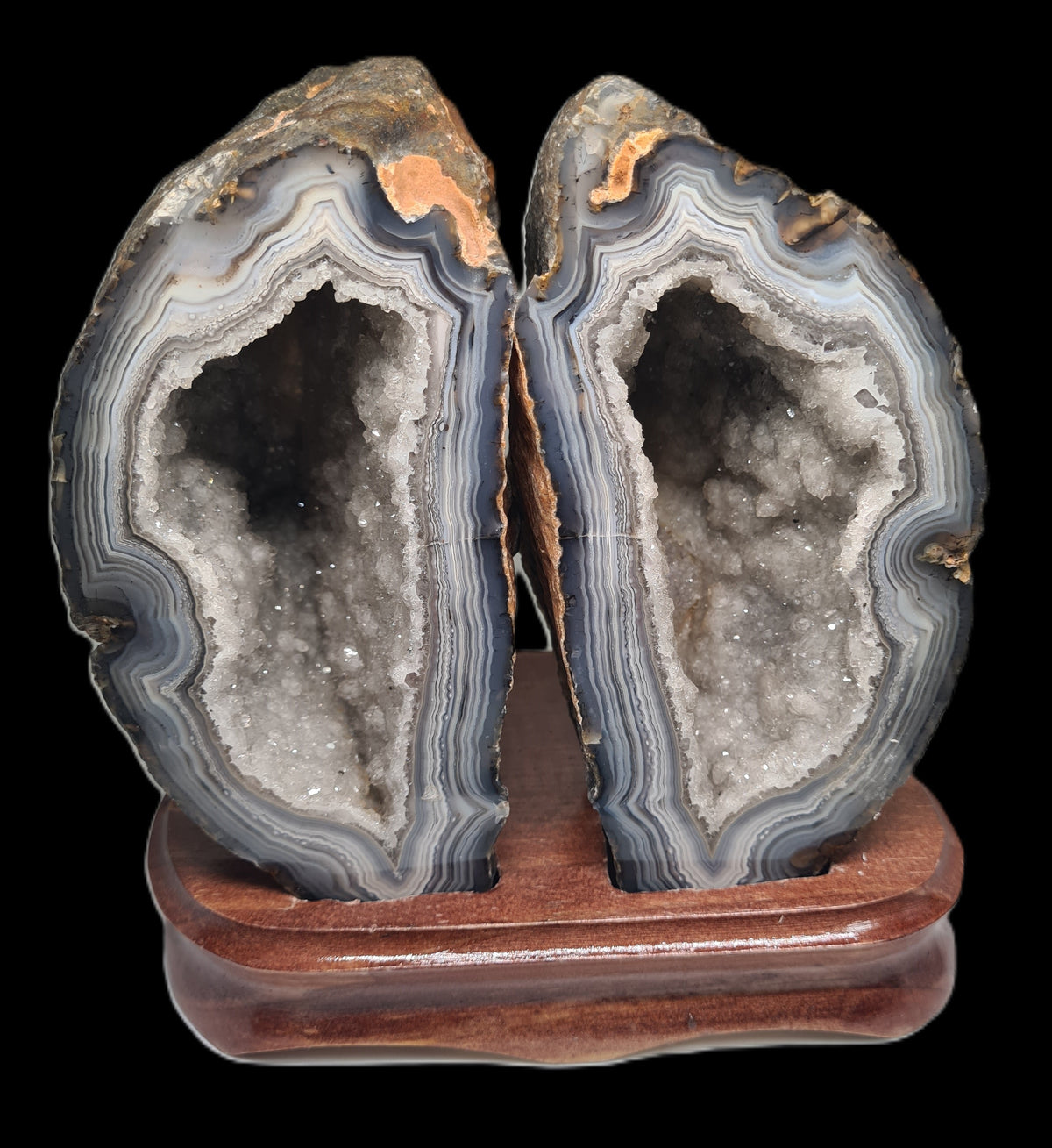 Agate pair with stand XL