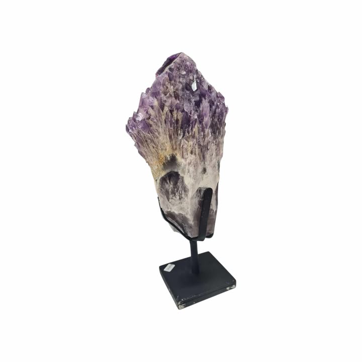Amethyst Flower Sceptre (on stand)