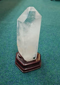 Clear Quartz point with stand